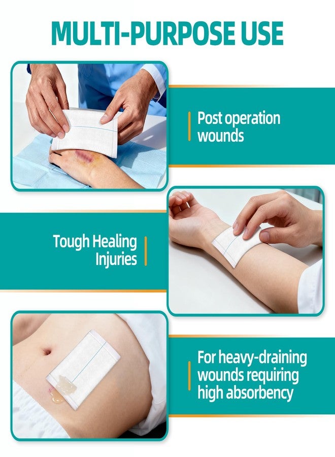 General Medi Sterile Abdominal Combine Pads - 25 Count 5" x 9" Individually Wrapped Absorbent & Thick Pads - Image 5